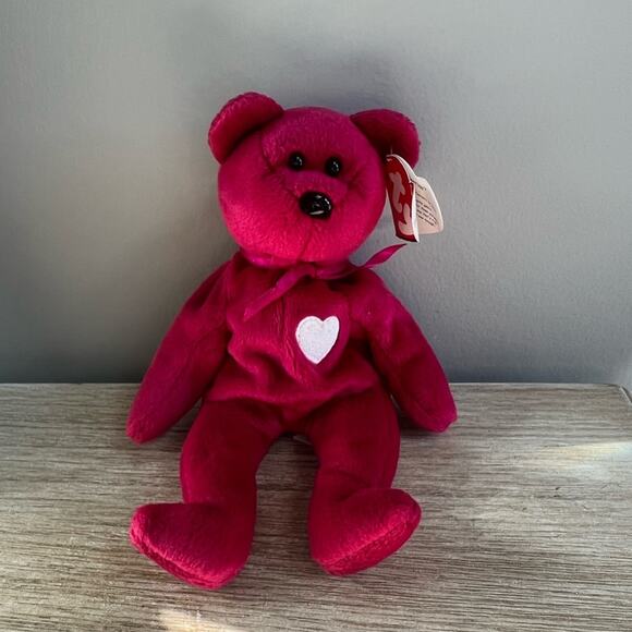 TY Beanie Baby Valentina Bear - Picture 1 of 5
